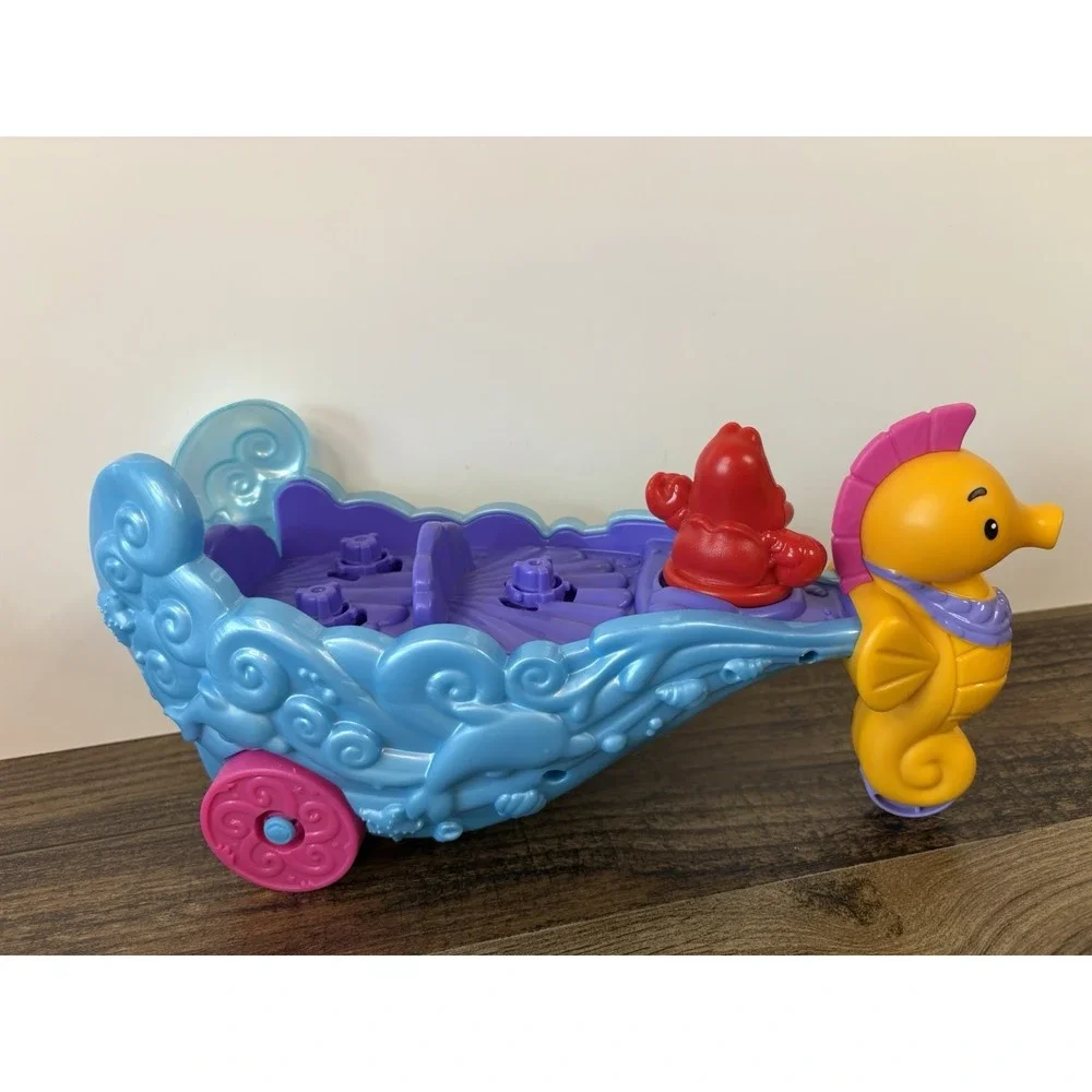 Disney Little People The Little Mermaid Ariel's Light Up Musical Sea Carriage